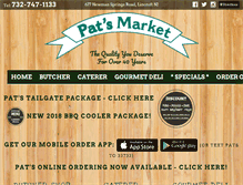 Tablet Screenshot of patsmkt.com